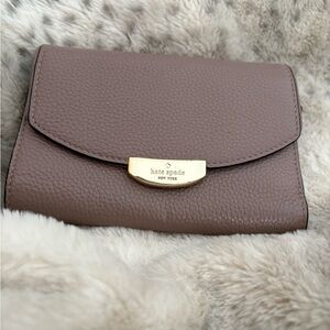 Kate Spade Rose coloured pebbled Leather Wallet